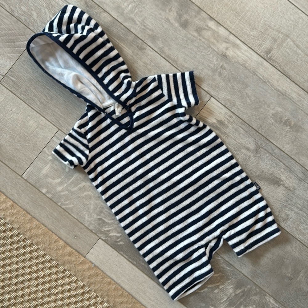 Snapper rock terrycloth baby swim cover up 6-12 months